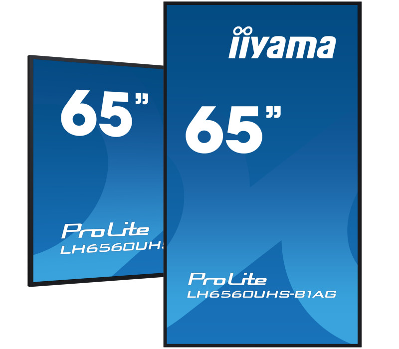 ProLite LH6560UHS-B1AG + Uchwyt montażowy z zerową szczeliną do monitorów iiyama LH60 SIGNAGE SERIES (55" i 65")